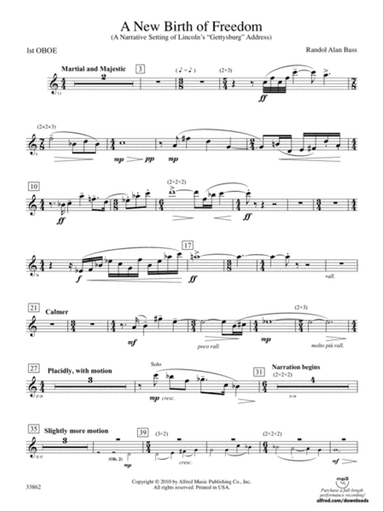 A New Birth of Freedom: Oboe
