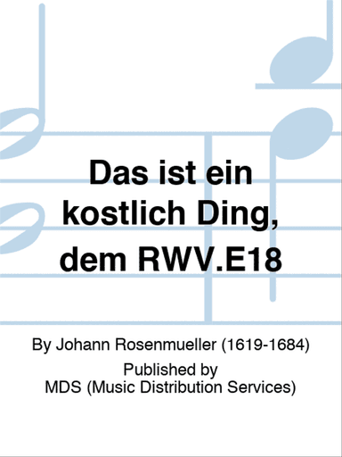 Das ist ein köstlich Ding, dem RWV.E18