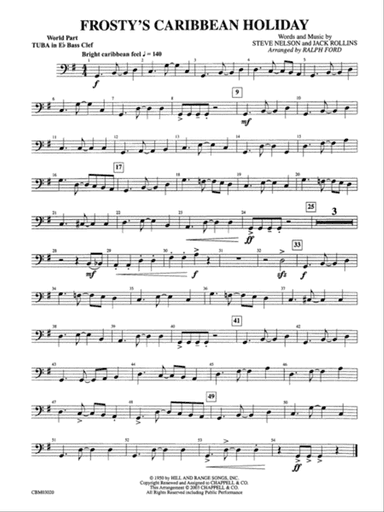 Frosty's Caribbean Holiday: (wp) E-flat Tuba B.C.