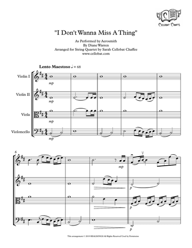 I Don't Want To Miss A Thing