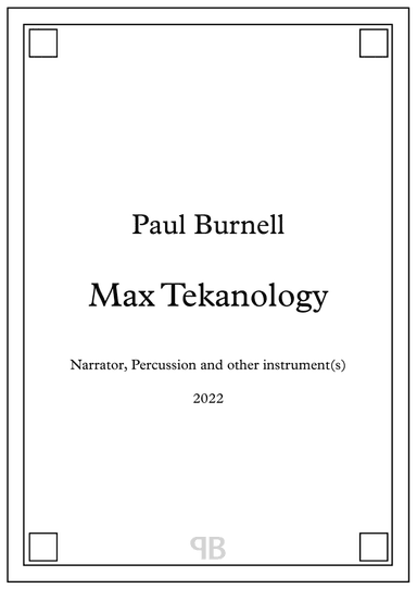 Max Tekanology - Score and Parts