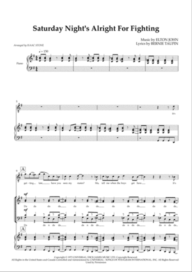 Saturday Night's Alright (for Fighting)