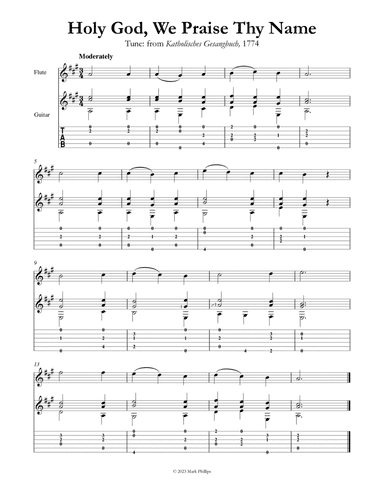 Holy God, We Praise Thy Name