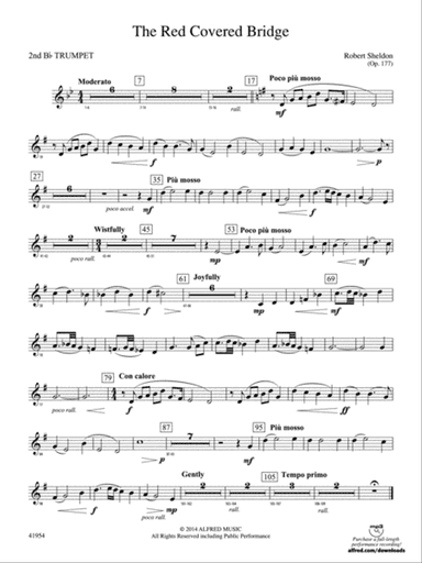 The Red Covered Bridge: 2nd B-flat Trumpet
