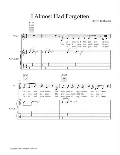 I Almost Had Forgotten TAB