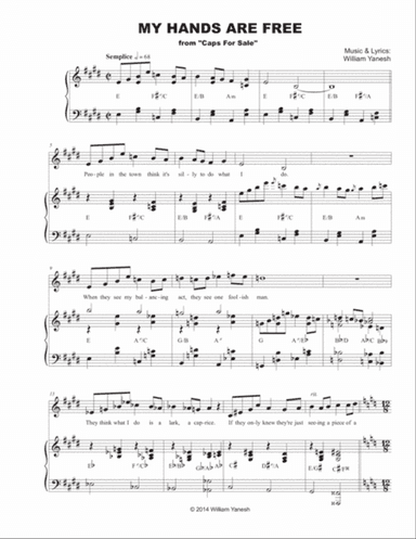 My Hands Are Free (from "Caps for Sale")