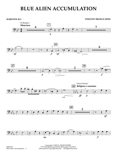 Blue Alien Accumulation - Baritone B.C.