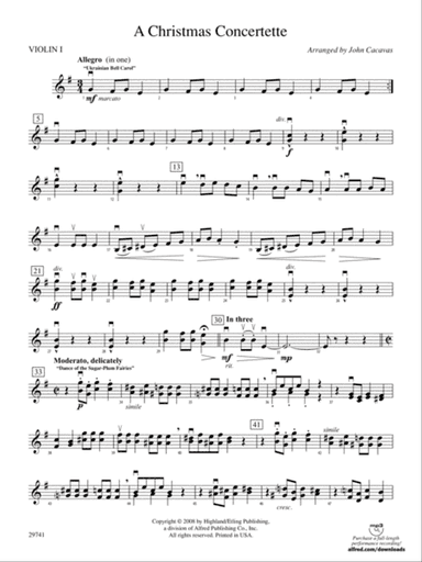 A Christmas Concertette: 1st Violin