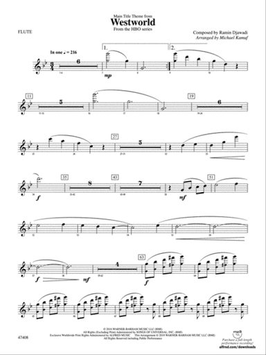 Main Title Theme from Westworld: Flute