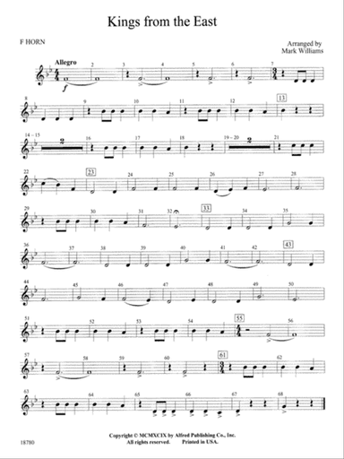Kings from the East: 1st F Horn