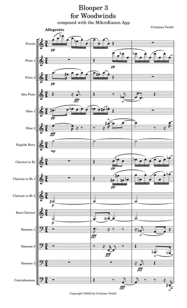 Blooper 3 for Woodwinds