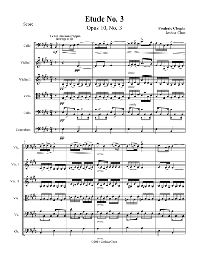 Etude: Op. 10, No. 3