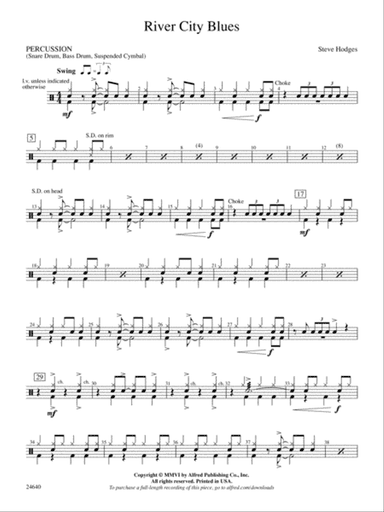 River City Blues: 1st Percussion