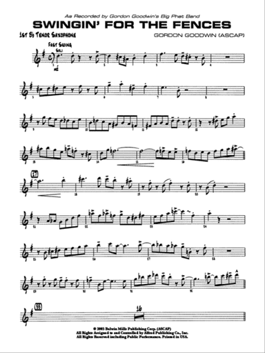 Swingin' for the Fences: B-flat Tenor Saxophone