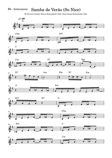 So Nice (samba De Verao)