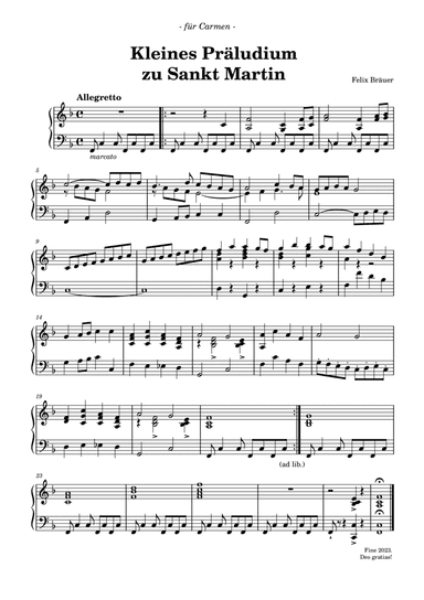 Kleines Präludium zu Sankt Martin