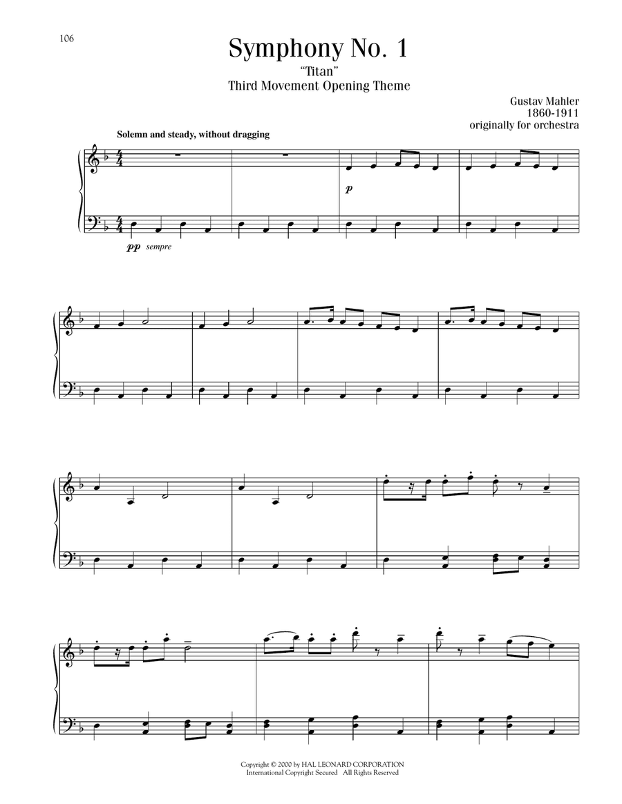 Symphony No. 1 in D Major ("Titan")