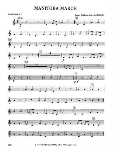 Manitoba March: Baritone T.C.
