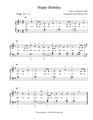 Happy Birthday (easy chords)