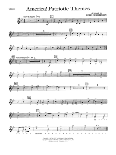 America! Patriotic Themes (as played at Disney World): Chimes