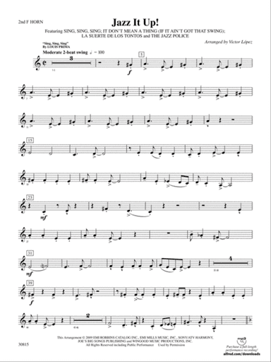 Jazz It Up!: 2nd F Horn