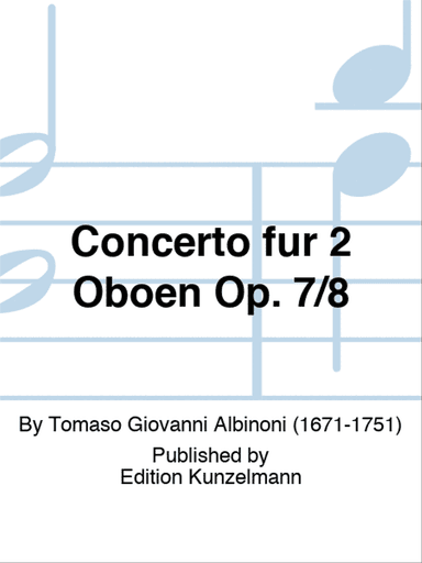 Concerto for 2 oboes Op. 7/8
