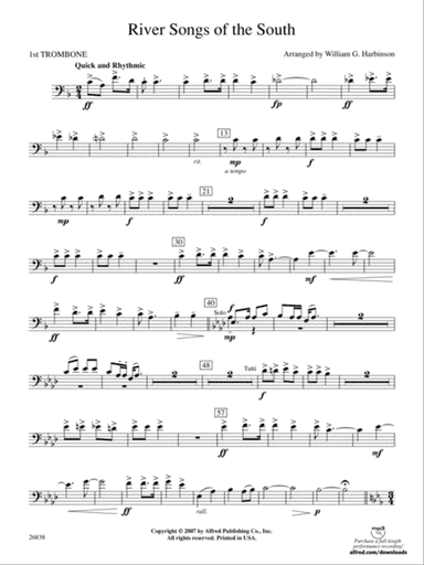 River Songs of the South: 1st Trombone