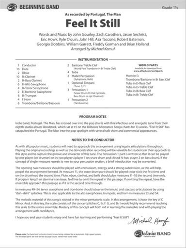 Feel It Still: Score