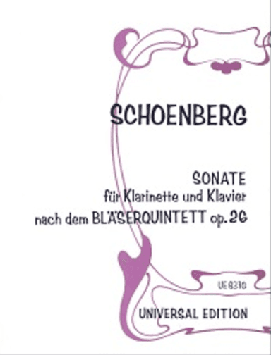 Sonata for Clarinet and Piano, Op. 26