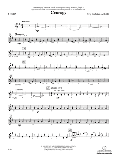 Courage: 1st F Horn