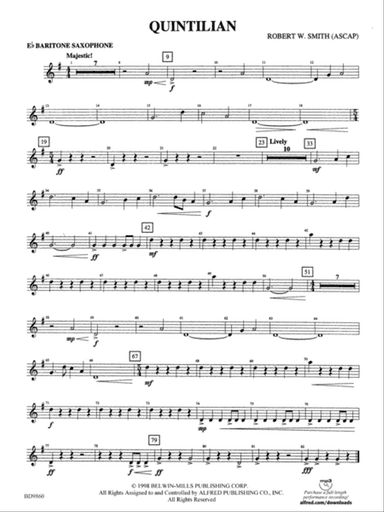 Quintilian: E-flat Baritone Saxophone