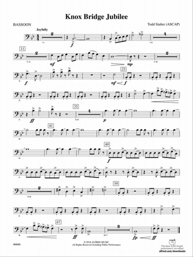 Knox Bridge Jubilee: Bassoon