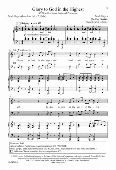 Glory to God in the Highest