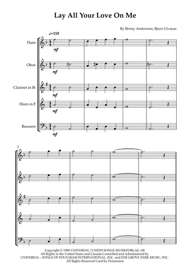 Lay All Your Love On Me