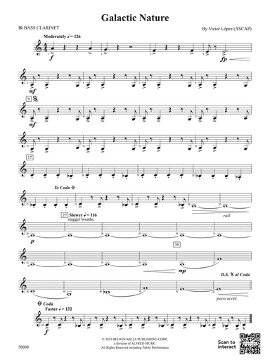 Galactic Nature: B-flat Bass Clarinet