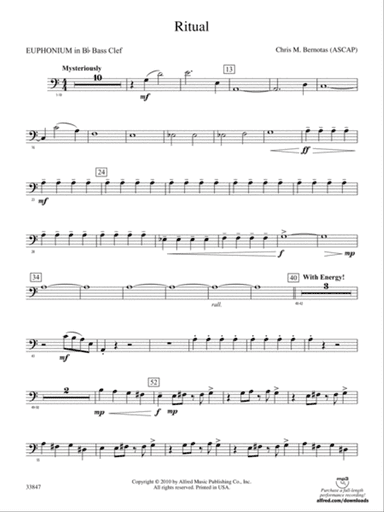 Ritual: (wp) B-flat Baritone B.C.