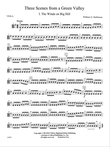 Three Scenes from a Green Valley: Viola