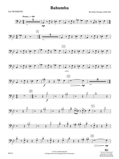 Bahumba: 2nd Trombone