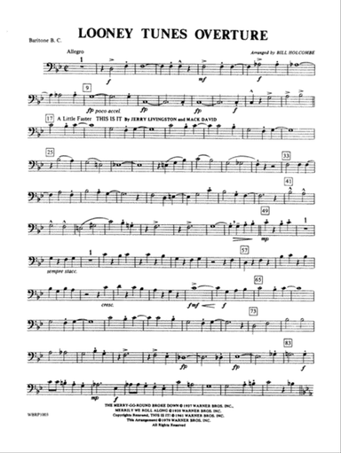 Looney Tunes Overture: Baritone B.C.