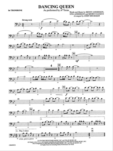 Dancing Queen: 1st Trombone