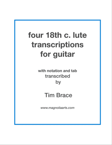 Four Lute Transcriptions for guitar + tab