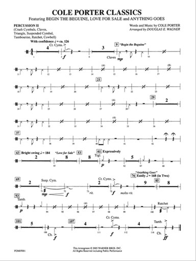 Cole Porter Classics: 2nd Percussion