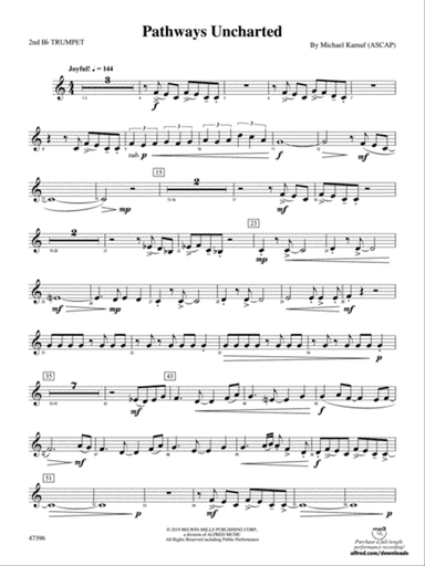 Pathways Uncharted: 2nd B-flat Trumpet