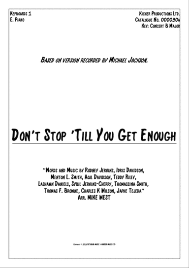 Don't Stop Til You Get Enough