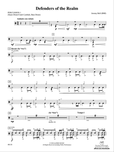 Defenders of the Realm: 1st Percussion