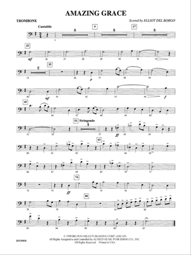 Amazing Grace: 1st Trombone