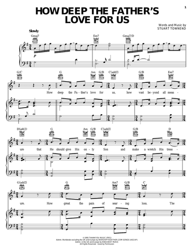 How Deep The Father's Love For Us