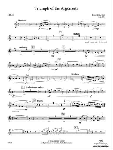Triumph of the Argonauts: Oboe