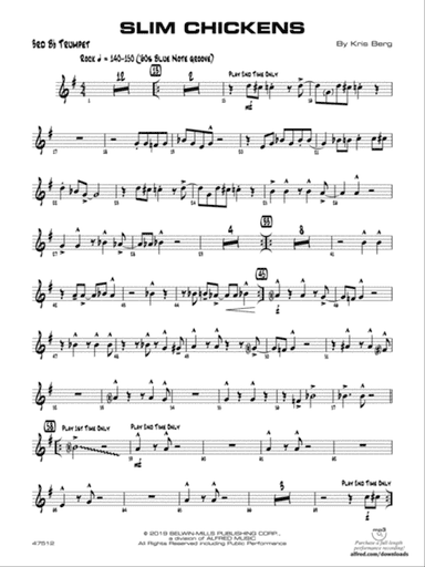 Slim Chickens: 3rd B-flat Trumpet