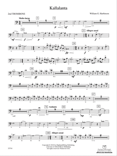 Kallalanta: 2nd Trombone